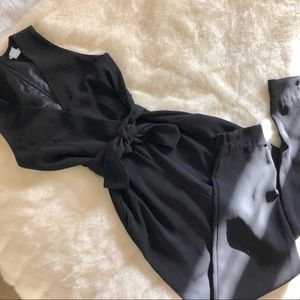 Black Romper Pant Suit
